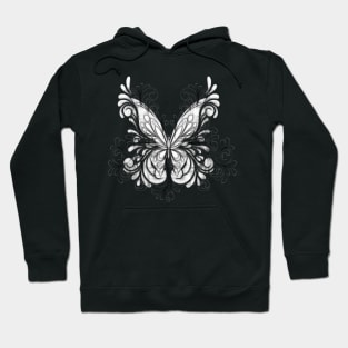 Elegant Butterfly Sketch Hoodie